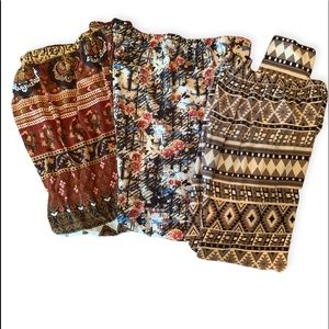 Leggings One Size 3 pair bundle